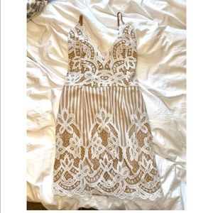 White formal dress